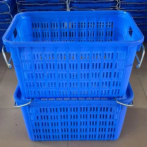 Nestable and Stackable Plastic Turnover Baskets 6 Nestable and Stackable Plastic Turnover Baskets 6